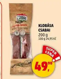 Penny Market KLOBÁSA CSABAI, 200 g nabídka