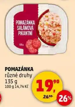 Penny Market POMAZÁNKA různé druhy, 135 g nabídka