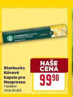 Billa Starbucks Kávové kapsle pro Nespresso 1 balení nabídka