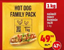 Penny Market HOT DOG DRŮBEŽÍ PÁRKY ŘEZNÍKŮV TALÍŘ, 1 kg nabídka