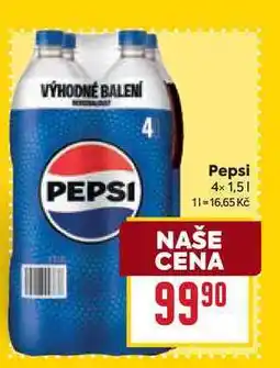 Billa Pepsi 4x1,5l nabídka