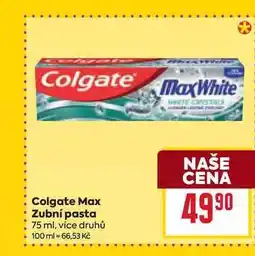 Billa Colgate Max Zubní pasta 75 ml nabídka