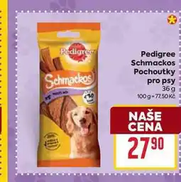 Billa Pedigree Schmackos Pochoutky pro psy 36 g nabídka