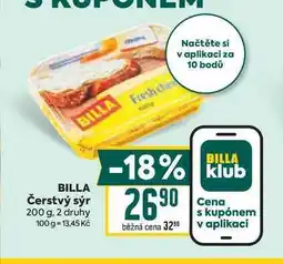 Billa BILLA Čerstvý sýr 200 g nabídka