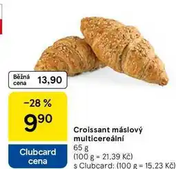 Tesco Croissant máslový multicereální, 65 g nabídka