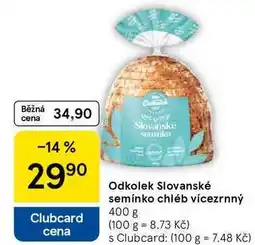 Tesco Odkolek Slovanské semínko chléb vícezrnný, 400 g nabídka