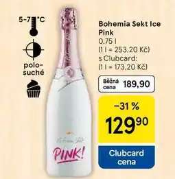 Tesco Bohemia Sekt Ice Pink, 0.75 l nabídka