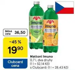 Tesco Mattoni Imuno, 0.7 l, dva druhy nabídka