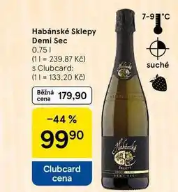 Tesco Habánské Sklepy Demi Sec, 0,75 l nabídka