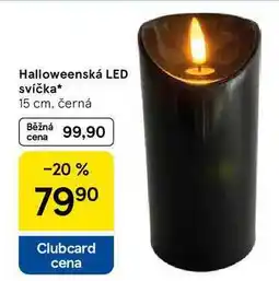 Tesco Halloweenská LED svíčka, 15 cm, černá nabídka