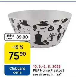 Tesco F&F Home Plastová servírovací mísa nabídka