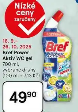 Tesco Bref Power Aktiv WC gel, 700 ml nabídka