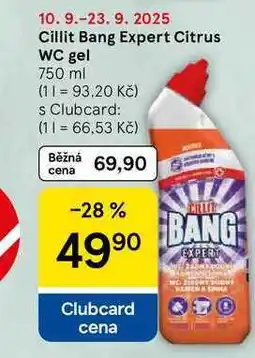 Tesco Cillit Bang Expert Citrus WC gel, 750 ml nabídka