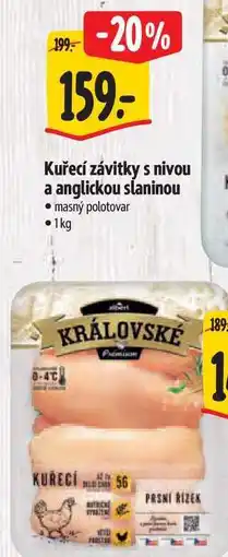 Albert Kuřecí závitky s nivou a anglickou slaninou 1 kg nabídka