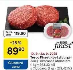 Tesco Tesco Finest Hovězí burger, 330 g nabídka