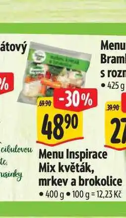 Albert Menu Inspirace Mix květák, mrkev a brokolice 400 g nabídka
