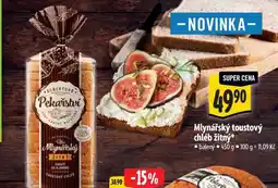 Albert Mlynářský toustový chléb žitný 450 g nabídka