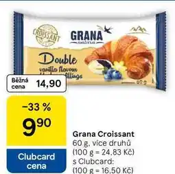 Tesco Grana Croissant, 60 g, více druhů nabídka