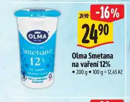 Albert Olma Smetana na vaření 12% 200 g nabídka