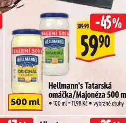 Albert Hellmann's Tatarská omáčka/Majonéza 500 ml nabídka