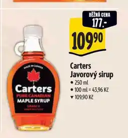 Albert Carters Javorový sirup 250 ml nabídka