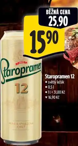 Albert Staropramen 12 0,5 l nabídka