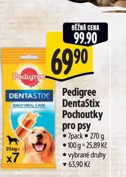 Albert Pedigree Dentastix Pochoutky pro psy 7pack 270 g nabídka