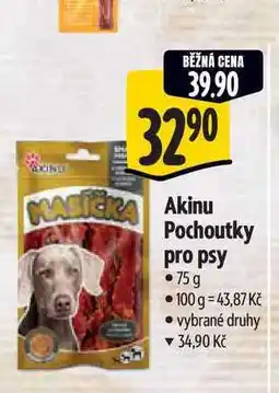 Albert Akinu Pochoutky pro psy 75 g nabídka