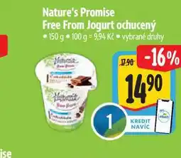 Albert Nature's Promise Free From Jogurt ochucený 150 g nabídka