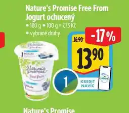 Albert Nature's Promise Free From Jogurt ochucený 180 g nabídka