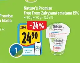 Albert Nature's Promise Free From Zakysaná smetana 15% 180 g nabídka