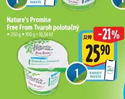 Albert Nature's Promise Free From Tvaroh polotučný 250 g nabídka