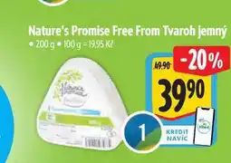 Albert Nature's Promise Free From Tvaroh jemný 200 g nabídka