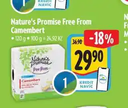 Albert Nature's Promise Free From Camembert 120 g nabídka