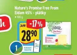 Albert Nature's Promise Free From Eidam 45% - plátky 100 g nabídka