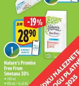 Albert Nature's Promise Free From Smetana 30% 200 ml nabídka