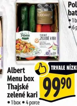 Albert Albert Menu box 1 box Thajské zelené kari nabídka
