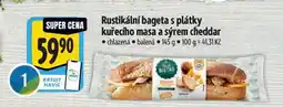 Albert Rustikální bageta s plátky kuřecího masa a sýrem cheddar 145 g nabídka