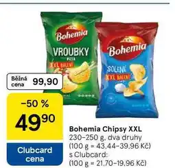 Tesco Bohemia Chipsy XXL, 230-250 g nabídka
