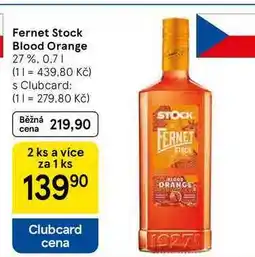 Tesco Fernet Stock Blood Orange 27%, 0.7 l nabídka