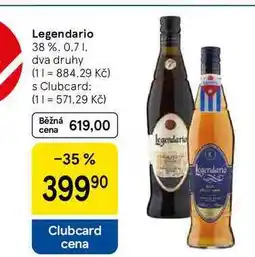 Tesco Legendario 38 %, 0.7 l nabídka