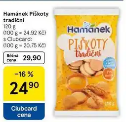 Tesco Hamánek Piškoty tradiční, 120 g nabídka