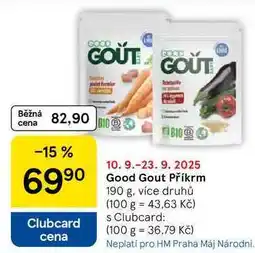 Tesco Good Gout Příkrm, 190 g, více druhů nabídka