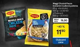 Tesco Maggi Chutná Pauza Instantní nudlová polévka, 60 g nabídka