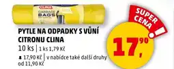 Penny Market Pytle na odpadky s vůní citronu clina nabídka