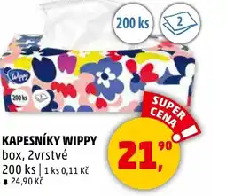 Penny Market Kapesníky wippy box, 2vrstvé nabídka