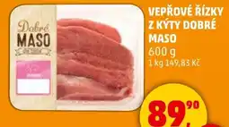 Penny Market Vepřové řízky z kýty dobré maso nabídka