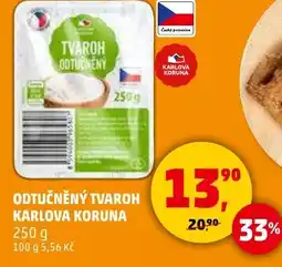 Penny Market Odtučněný tvaroh karlova koruna nabídka