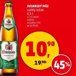 Penny Market Svijanský máz světlý ležák nabídka