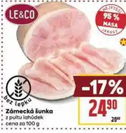 Billa Zámecká šunka nabídka